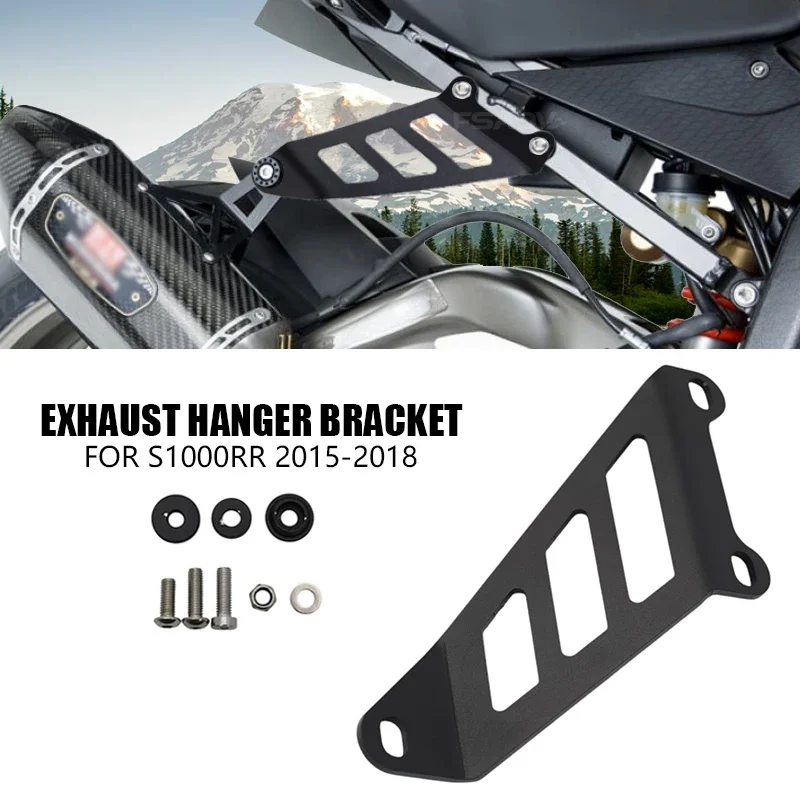 Ajuste para BMW S1000RR soporte de escape S1000 RR S 100RR 2015 2016 2017 2018 suspensión de escape con revestimiento de inyecci