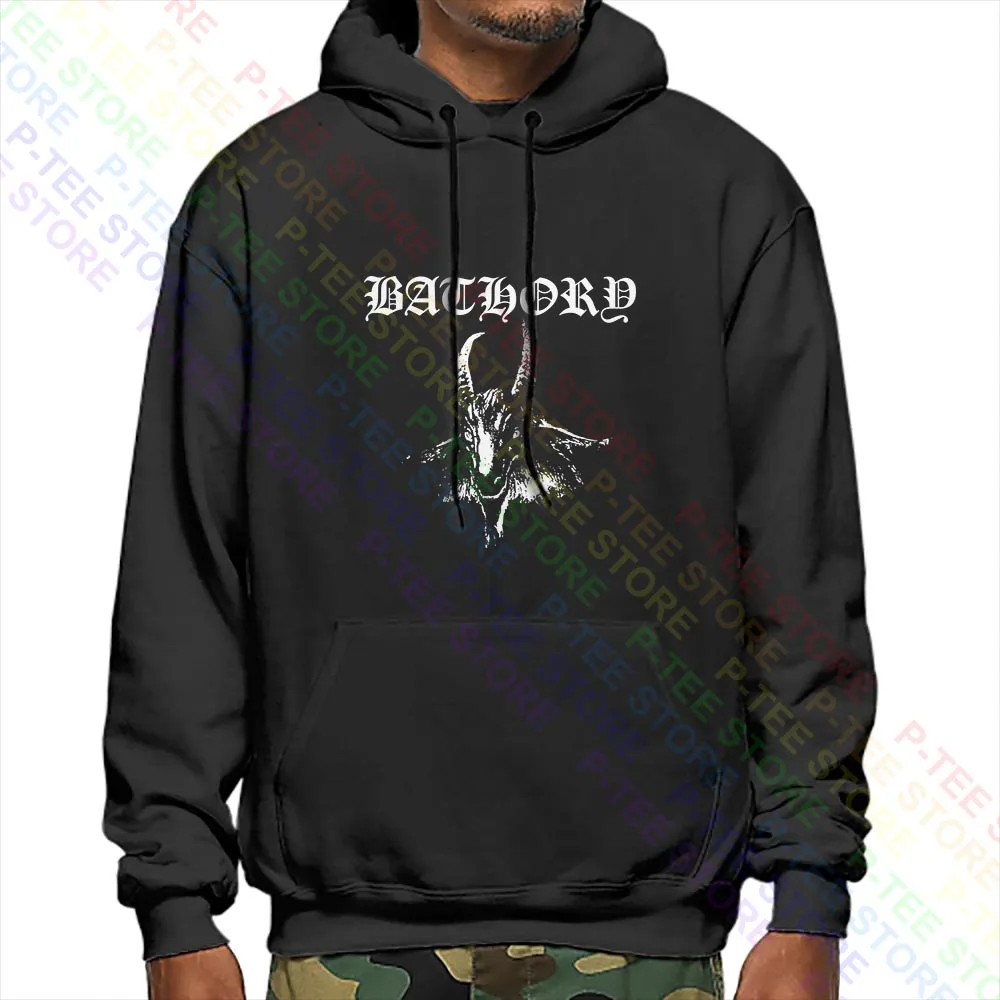 Felpe con cappuccio in metallo nero Bathory felpe con cappuccio Streetwear Hip Hop