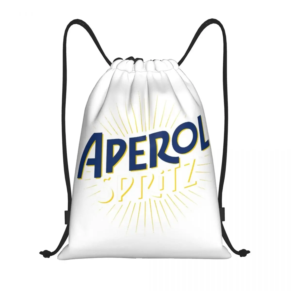 Vintage Aperols Spritz Logo Drawstring Backpack Sports Gym Sackpack String Bags for Hiking