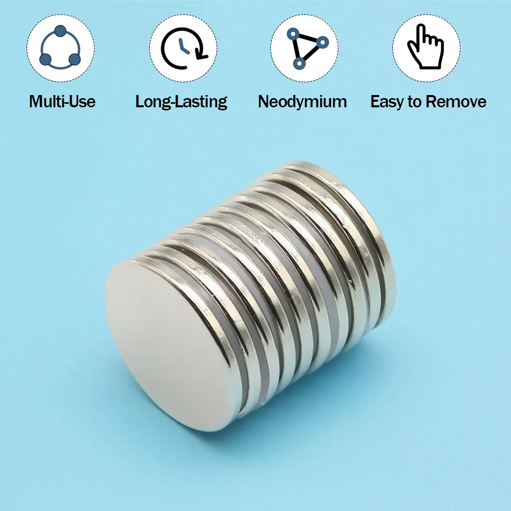 Neodymium Magnet 30x3mm Round NdFeB High Adsorption Shock Resistant Laboratory Use Daily Household (89)