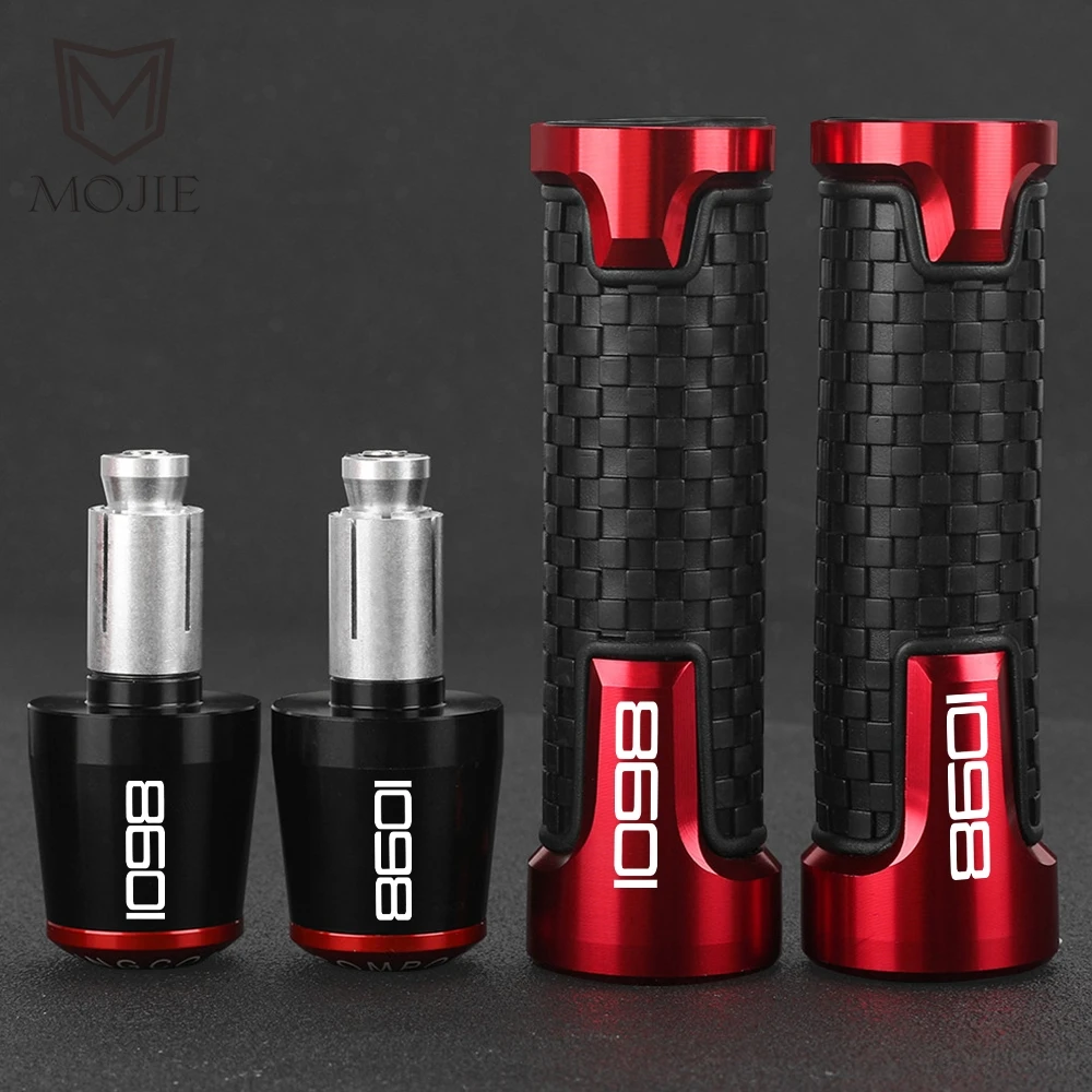 

For DUCATI 1098 1098S 2007 2008 Motorcycle Accessories CNC Handlebar Grips End Cap Plug Weight Handle Grip Protector Handle bar