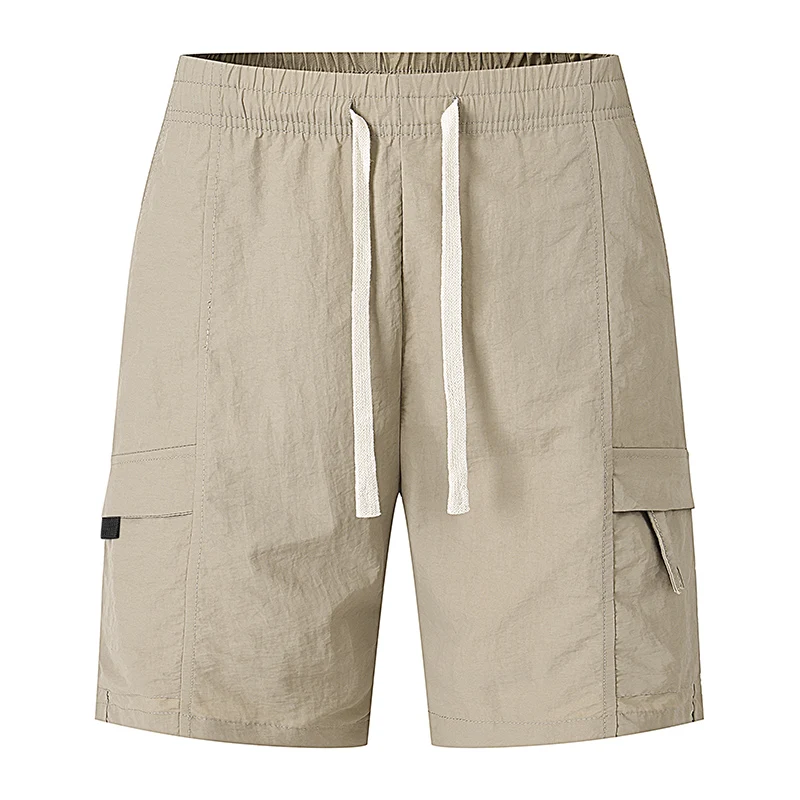 Celana Pendek Kasual Pria Celana Olahraga Fashion Katun Pria Bersirkulasi Musim Panas Celana Pendek Elastis Pantai Bermuda Pria Pakaian Pria Ukuran Besar