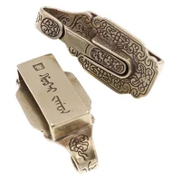 Vintage Pure Brass Belt Buckle With Keychain Clip - Keychain Compatible Buckle For Belts, Durable Waist Accessory Suitable For D 3