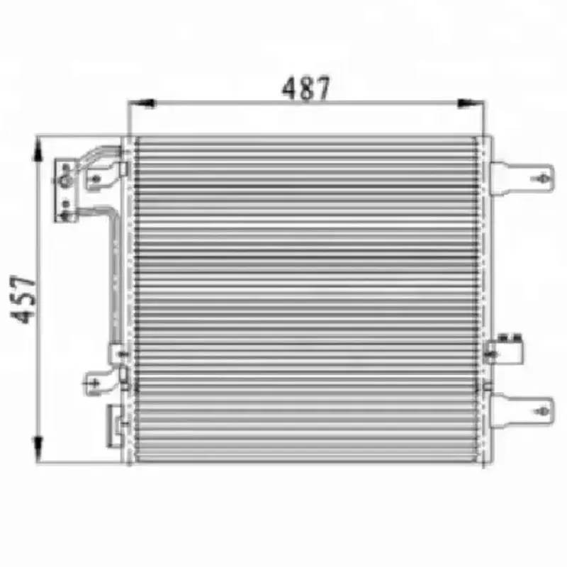 NEW Car AC Air Conditioning Conditioner Condenser for JEEP WRANGLER II III 2.8 3.8 55056631AA 55056635AA NISSENS 940441