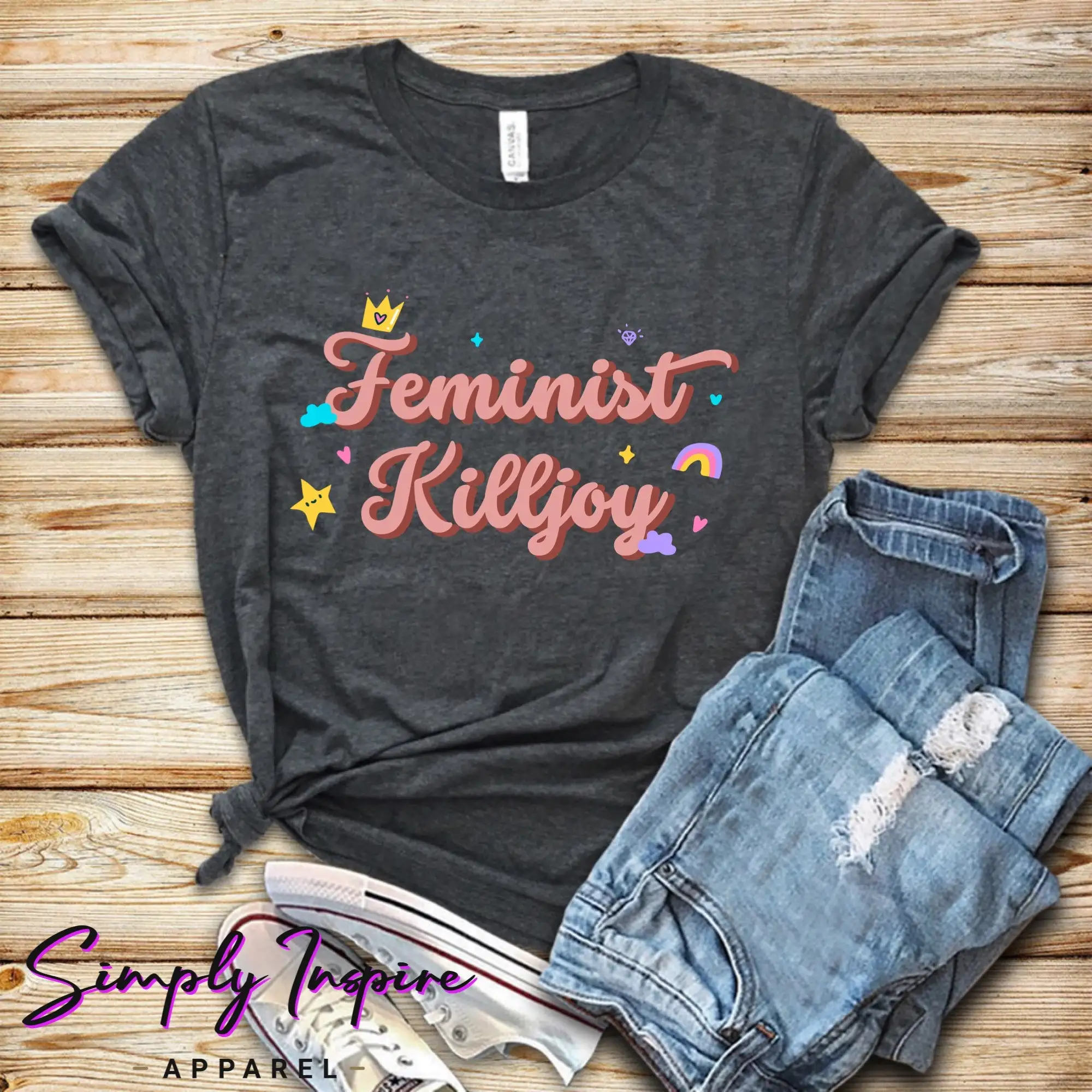 Feminist Killjoy T Shirt Equality Women'S Rights Feminism Funny Cute Kid S