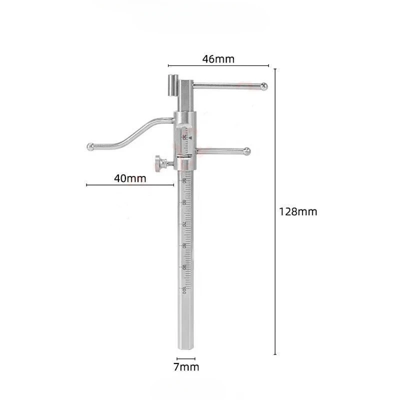 Dental Measuring Ruler Vertical Distance Measurement Inlay Crown Digital Vernier Bone Ridge Thickness Oral Implant Ruler Tools