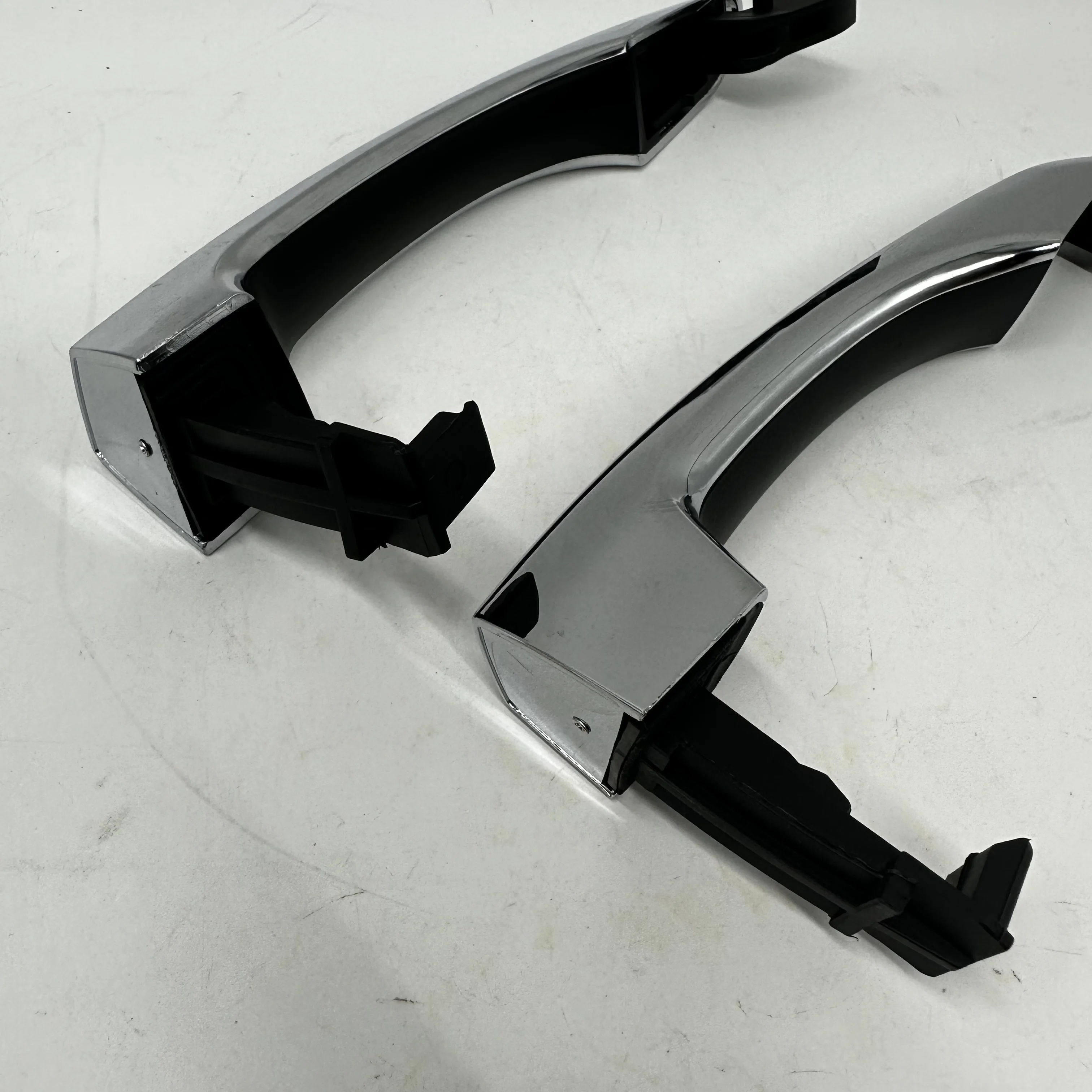 Car Door Handle A-Premium Rear Left Driver Side Exterior Door Handle Compatible With Hyundai Tucson 2016-2021, Chrome, Replace# 83651-D3010, 83652-D3010 OE 83651-D3010 Compatible