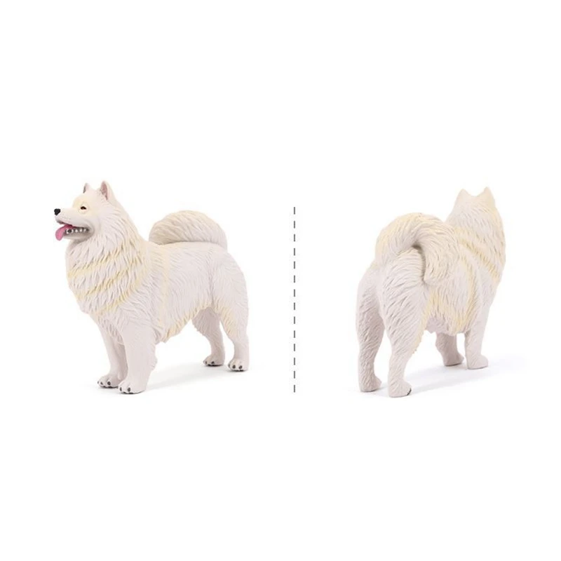 Simulated Samoyed dog model desktop pet dog ornament puppy home decoration — zdjęcie 5