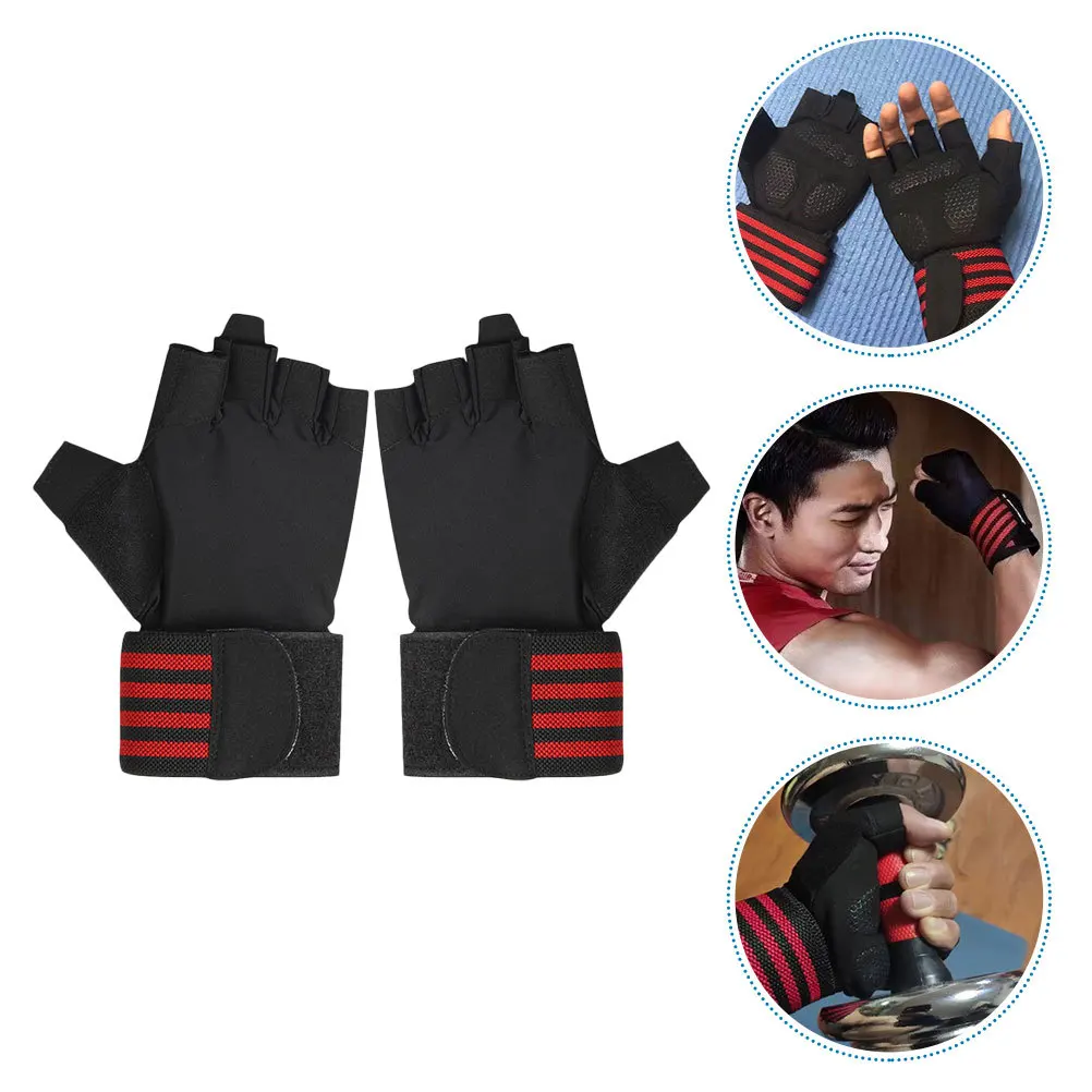 

1Pair Sun Protection Cooling Gloves Breathable Anti-Sweat Half Finger for Cycling Riding Outdoor Sports Fitness Activities