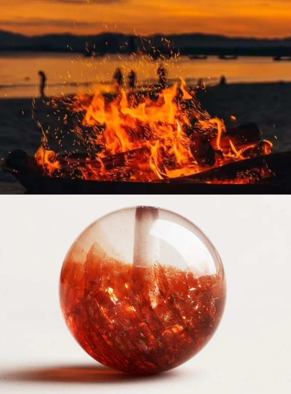 

Natural Golden Firework Super Seven Crystal Beads for Bracelets Necklaces with Energy for Enhance Intuition, Spiritual Growth