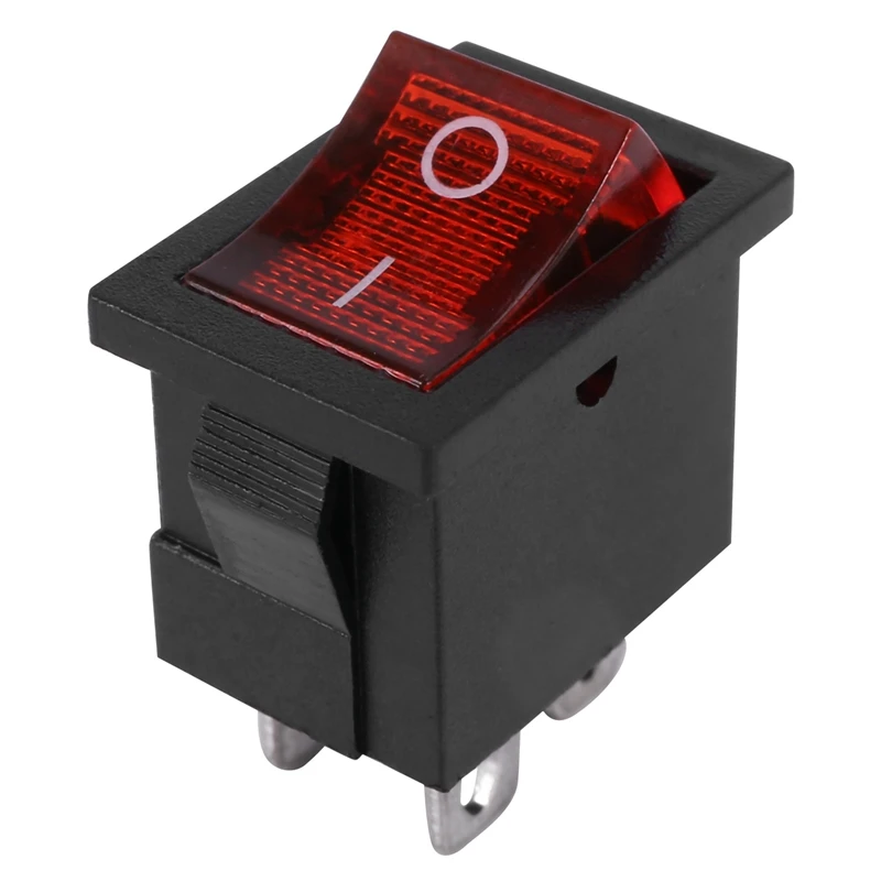 RISE-6X 3 Pin IEC320 C14 Inlet Module Plug Fuse Switch Male Power Socket 10A 250V