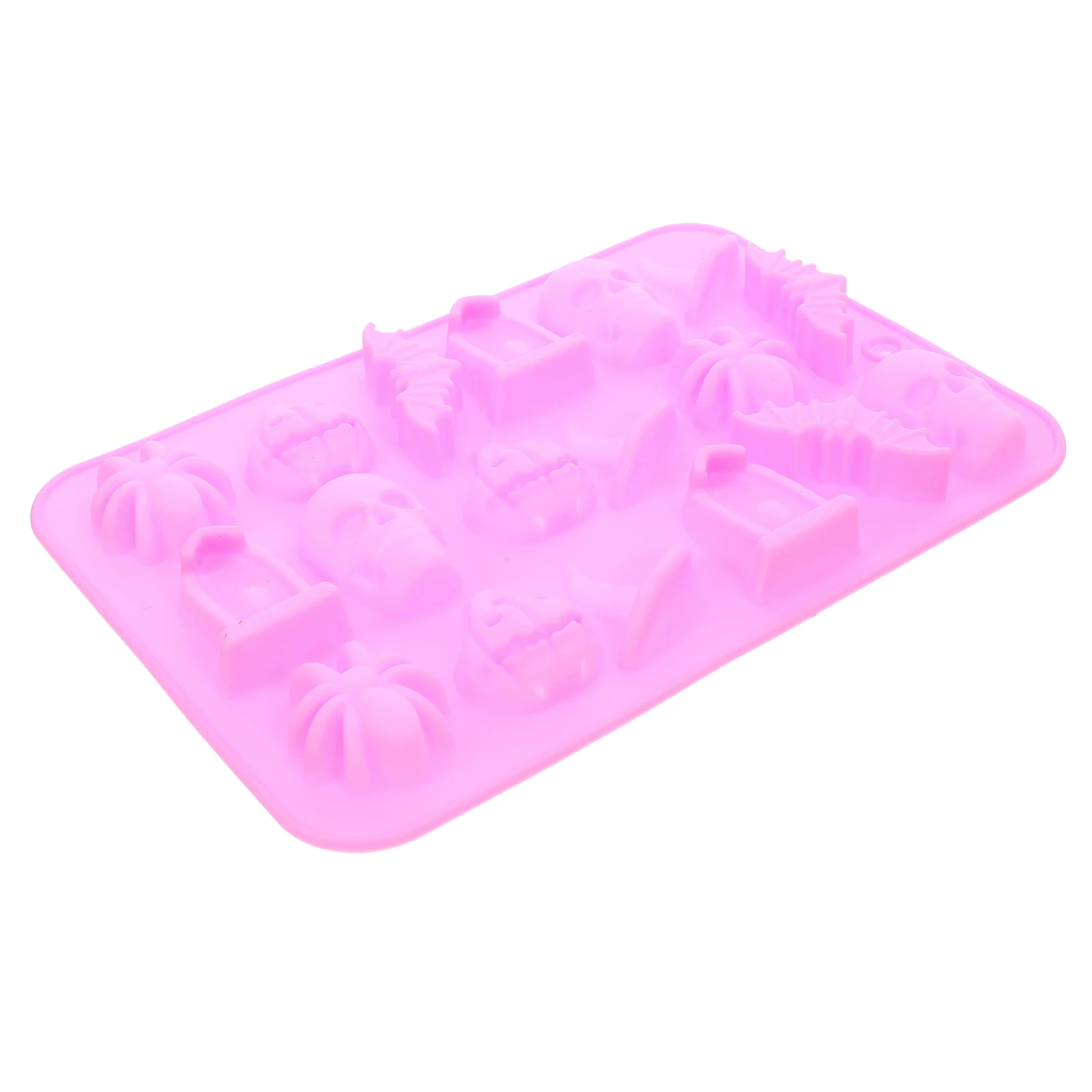 

Halloween Silicone Mould Diy Chocolate Mold Candy Baking Tool Food Grade Sturdy Flexible Small Mold For Fondant Soap