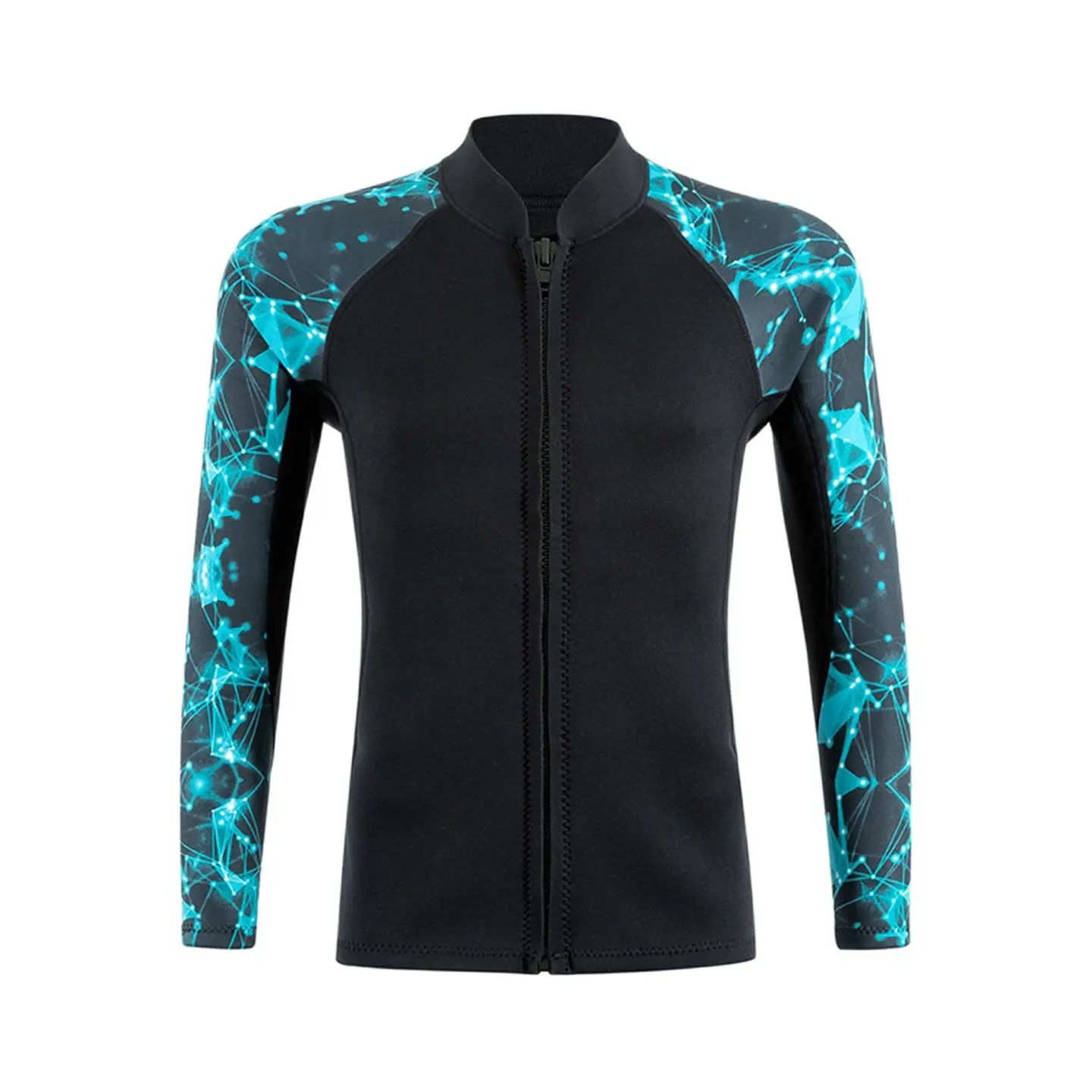 

Starry Blue 2MM SCR Neoprene Diving Jacket Men Women Long Sleeve Wetsuit Scuba Spearfishing Surfing Snorkeling Winter Swimwear