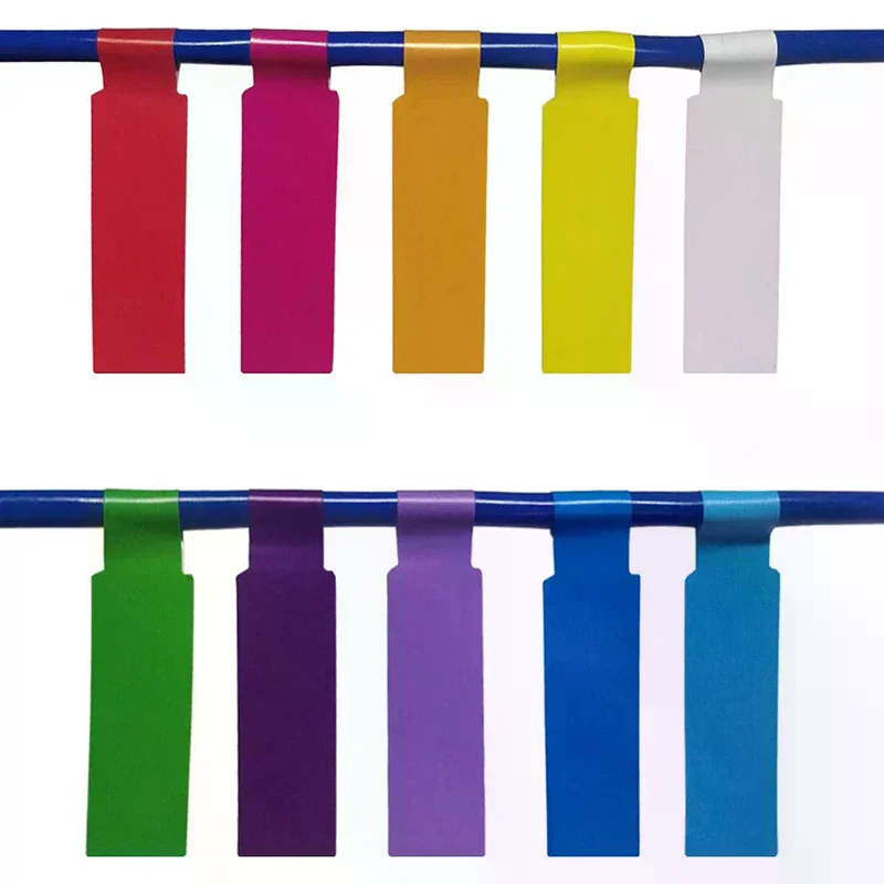8 Pcs Cable Labels Tags For Cable Management Colorful Waterproof Cord Tags For Wire Labels Self Adhesive Tear Resistant