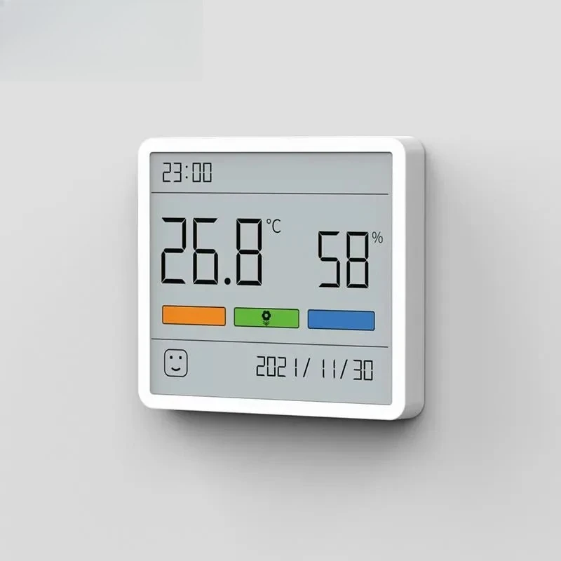 Digital LCD Indoor Convenient Temperature Sensor Humidity Meter Clock Thermometer Hygrometer Gauge Sensor TH1