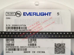 100pcs/Yiguang 19-217/R6C-AL1M2VY/3T Patch LED 0603 Red LED Bead 0.4T