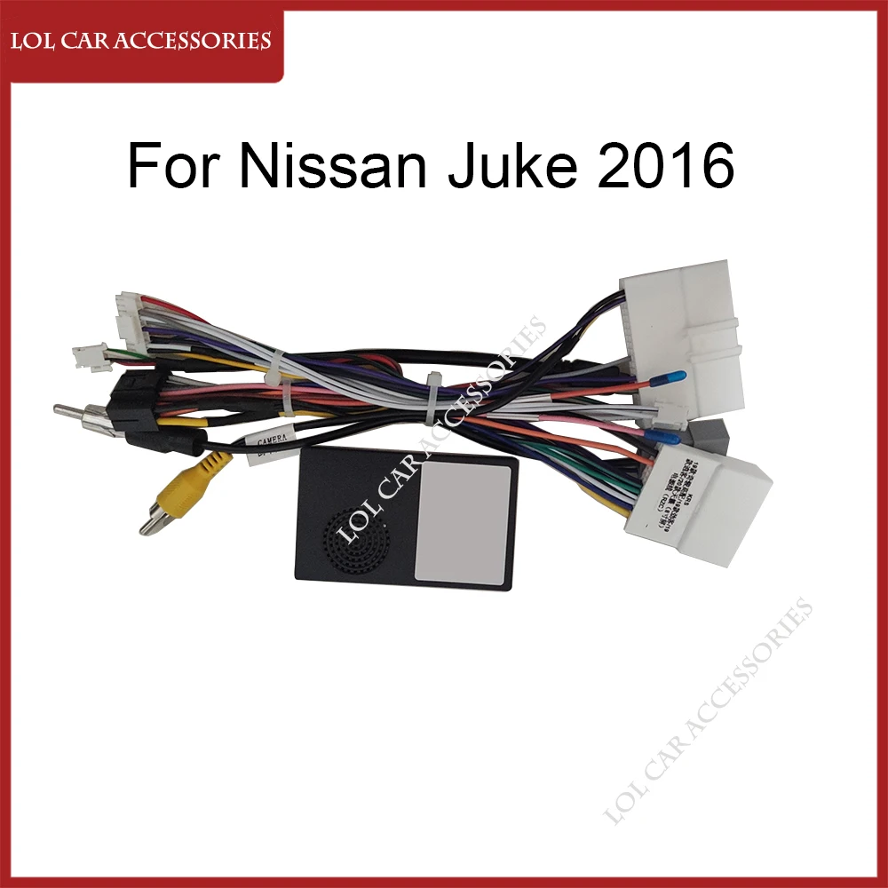 

For NISSAN Juke 2016 Car Radio GPS MP5 Android Player Power Cable Canbus Panel Fascia Dash Frame Wiring Harness