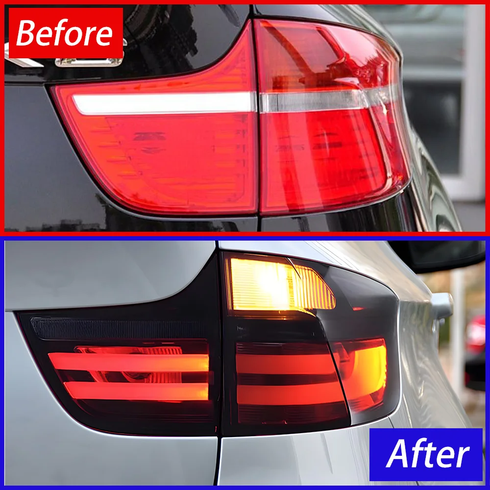 For BMW X6 E71 28i 35i 40i 50i 2008-2013 Car Taillights Assembly Upgrade LED Highlight Flashing Signal Light Tool Accessories