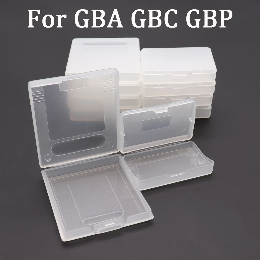 Funda de cartucho de juego transparente para Gameboy Advance GBA GBC GBP, cubierta de caja de plástico a prueba de polvo para Nintendo Gameboy Color Pocket, 5/10/20 piezas