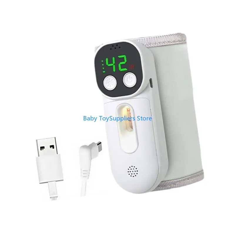 R1WF ABS Cloth Insulated Baby Bottle Warmer Cordless Portable 10000mah