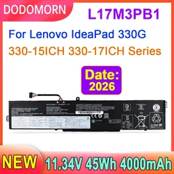 New L17M3PB1 Laptop Battery For Lenovo IdeaPad 330G 330-15ICH 330-17ICH Series 11.34V 45Wh 4000mAh 5B10Q71251 L17C3PB0 L17D3PB0