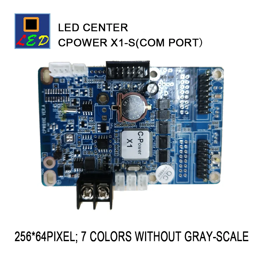 LED CENTER CPOWERX1S CONTROL CARD LED SIGNS Animation controller Dual colors 8,192 pix 10 windows division More functions