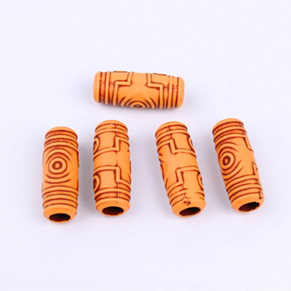 60 Pcs Hair Ornaments Dreadlocks Braiding Beads Ring Filigree Tube Cuffs Jewelry