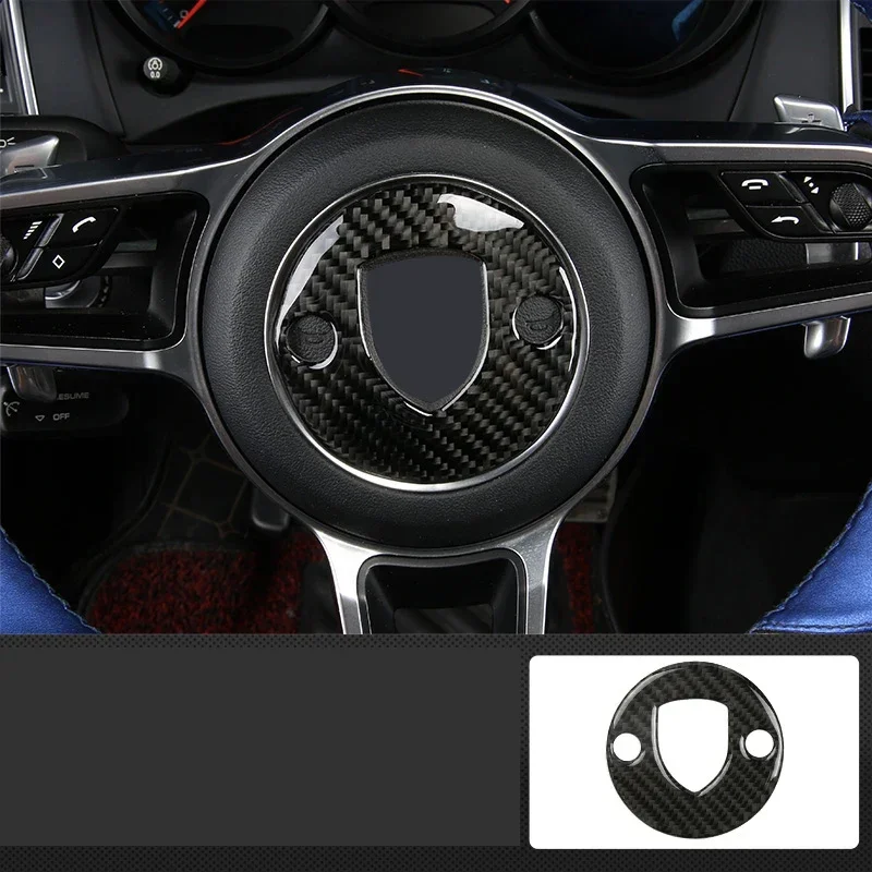 

Carbon fiber steering wheel decoration sticker decoration sticker For Porsche Macan Panamera 718 New Cayenne Accessories