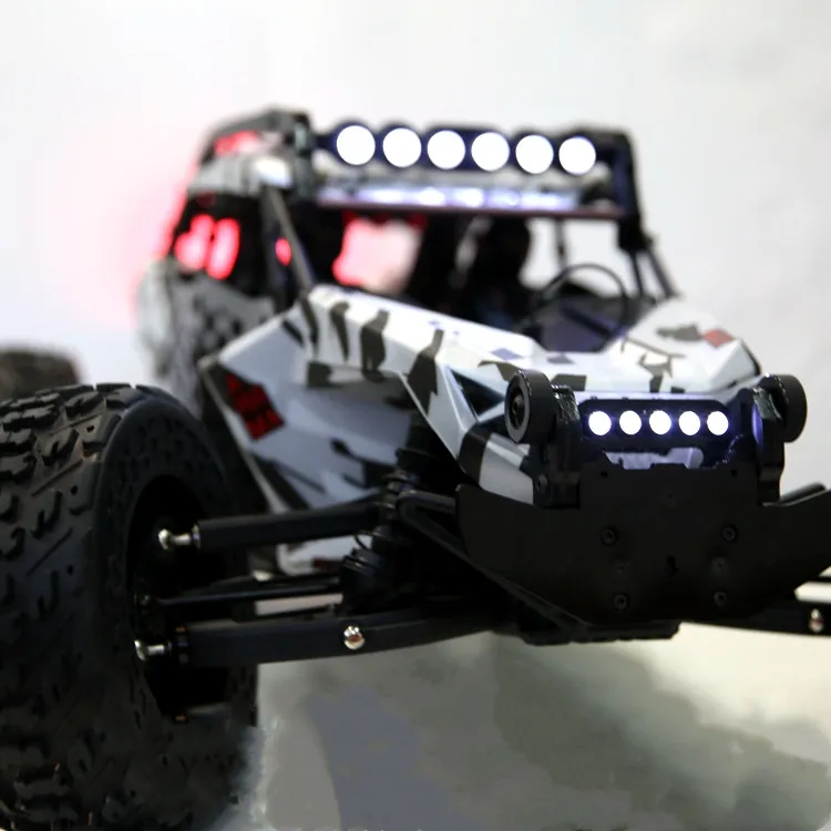 Przednie tylne górne reflektory LED do klatki Roll Cage do 1/7 ARRMA FIRETEAM RC Car Aktualizacja części zabawek