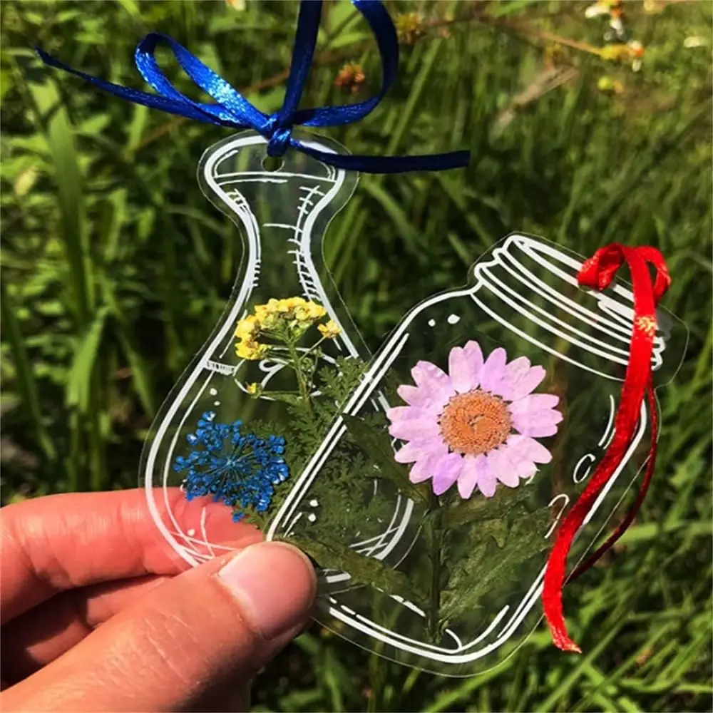 Flower Bookmark Maker Flower Page Bookmark Herbarium Bookmarks Transparent Dried Flower Bookmarks Pressed Flower Bookmark