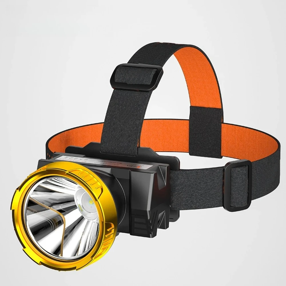 Led Strong Light Headlight Lithium Battery Charging Night Fishing Fish Outdoor Head-mounted Mini Hat Small Mining Lamp