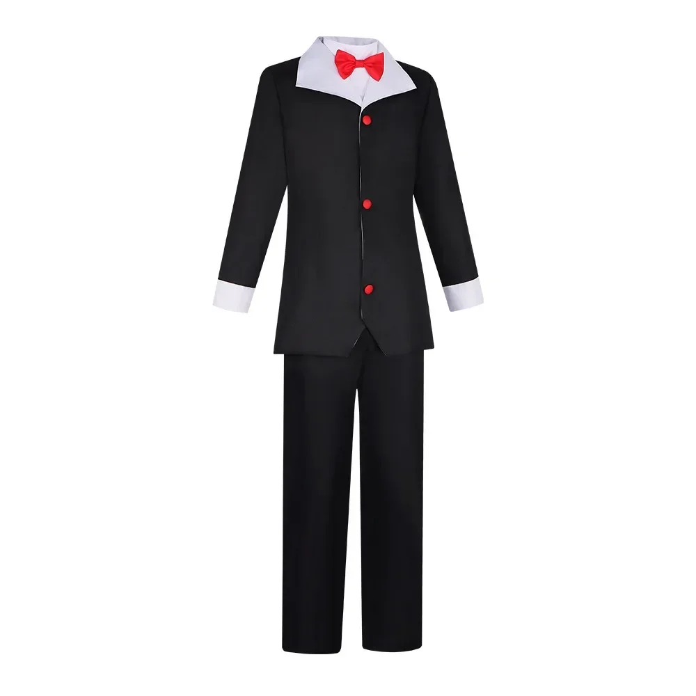 Anime Hell Inn Husk Cosplay Costume Coat Lining Pants Bow Tie Hat Full Set Le Démon Husk Role Play Uniform Suit Halloween Party - view 3