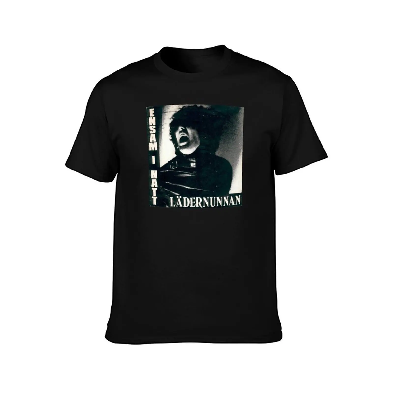 Leather Nun - Ensam I Natt T-Shirt Casual Fashion Short Sleeve Cotton T-Shirt