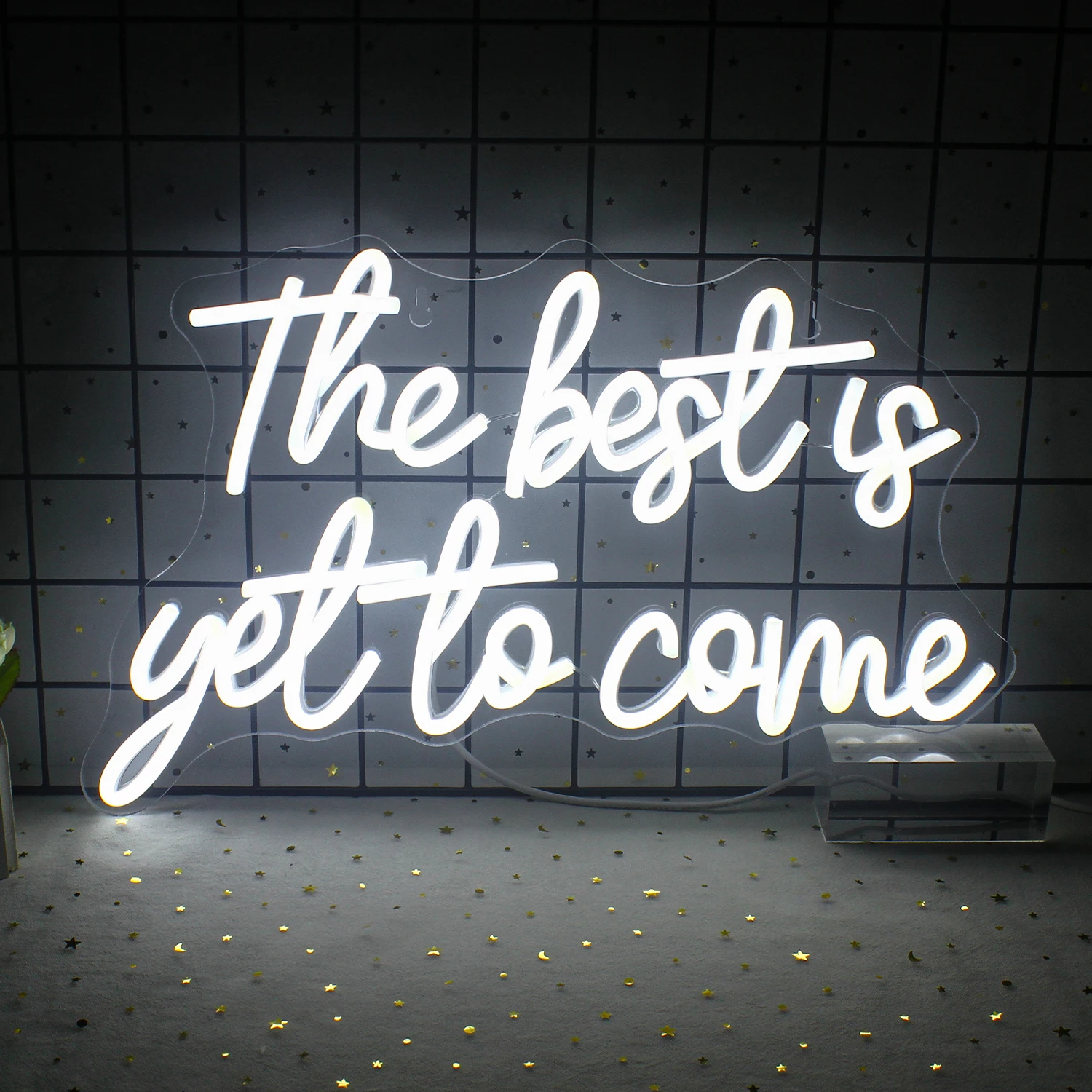 The Best Is Yet to Come Neon Sign Led Neon Lights ART Wall Decor Bedroom Home Bar Wedding Birthday Party Kids Room Teens Gifts