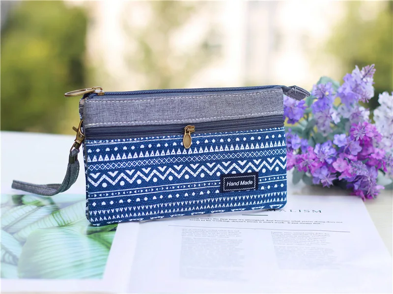 Frauen Baumwolle Lange Organizer Brieftasche Damen Geldbörse Weibliche Kupplung Kleine Telefon Tasche Geld Tasche für Kinder Kinder Mädchen Tasche – Detail 10