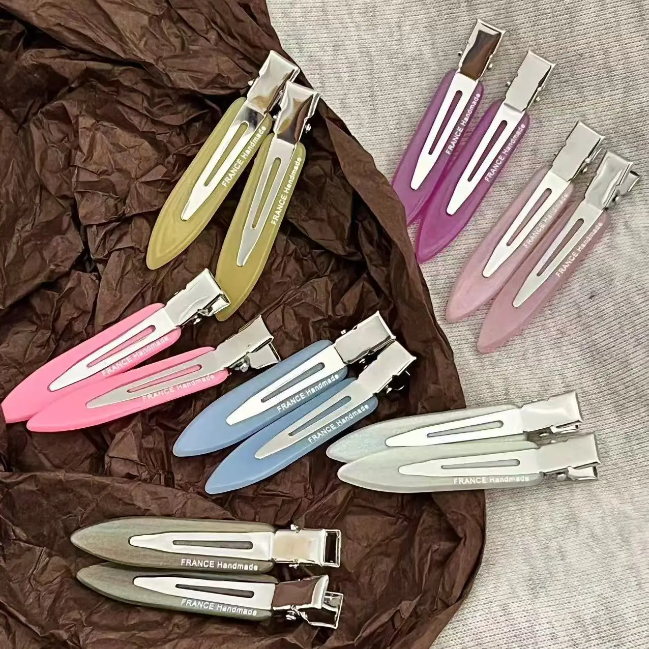 Hair Clip Resin Slim Seamless for Side Fringe Flyaway Hair Cute Basic Versatile Makeup Daily Headwear for Girls Premium Quality