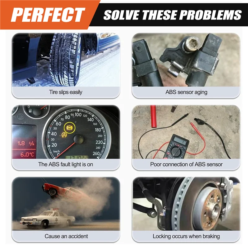 

Front Left ABS Wheel Speed Sensor 57455-S2H-952 57455S2H952 For Honda HR-V 1.6 16V 1999--X67A