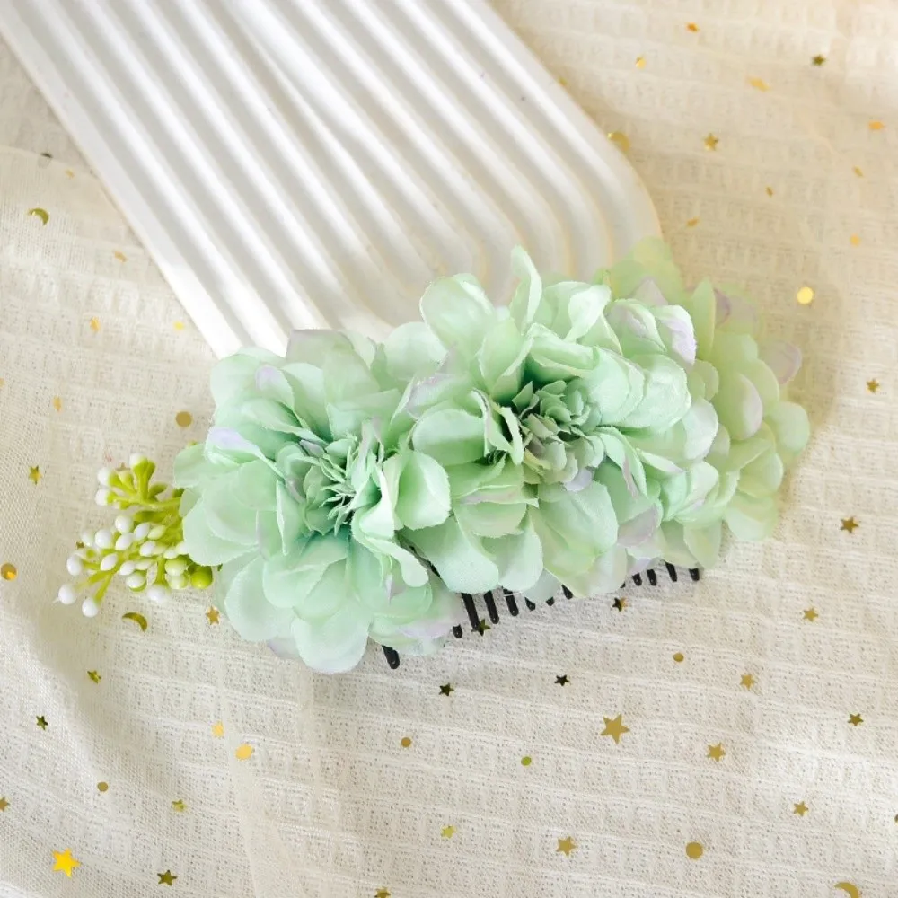 

Hair Accessories Sweet Flowers Hairpin Thai Style Headwear Floral Hair Comb Plastic Cloth Chignon Hair Clips Daily