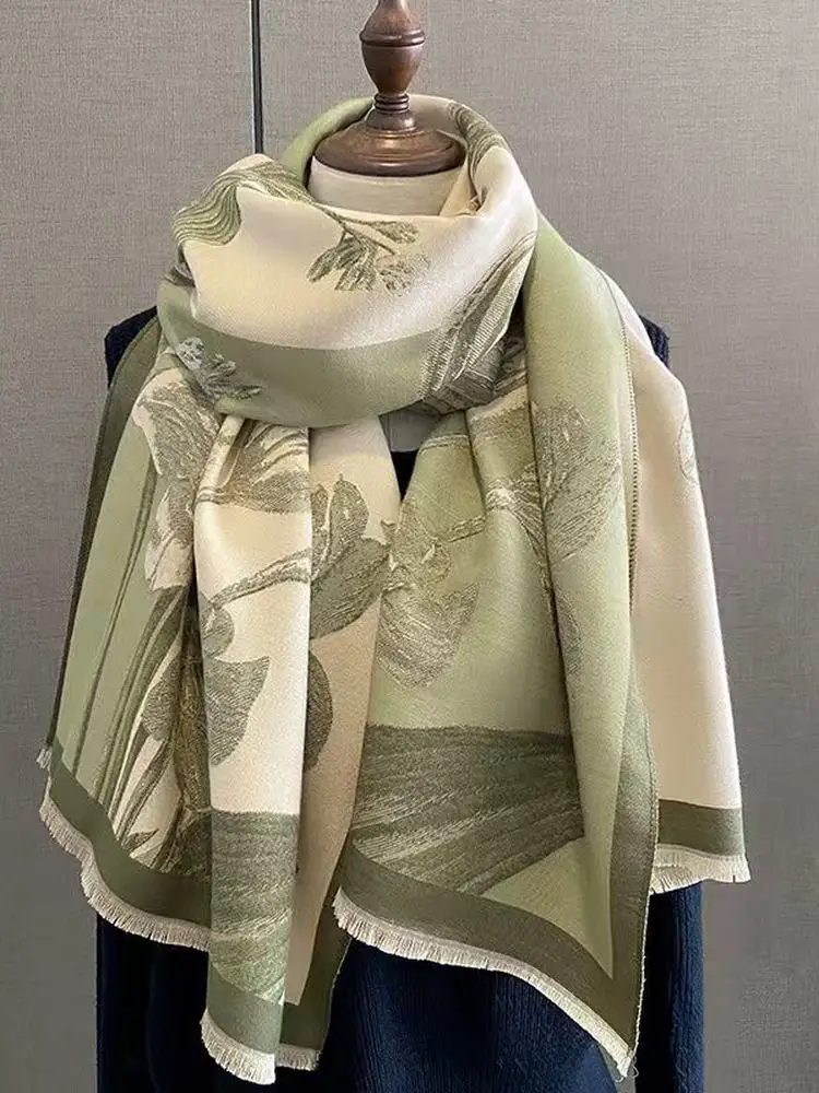 double-sided-cashmere-shoulder-wrap-women's-fashionable-stylish-high-end-versatile-scarf-korean-style-tassel-autumn-wint