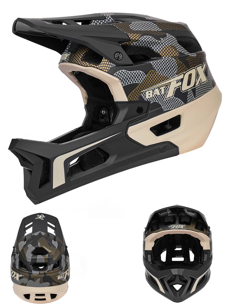 AliExpress BATFOX helmet full face MTB DH Downhill bicycle helmet casco bicicleta Mountain Bike Moto cross Cycling Helmets for motocross