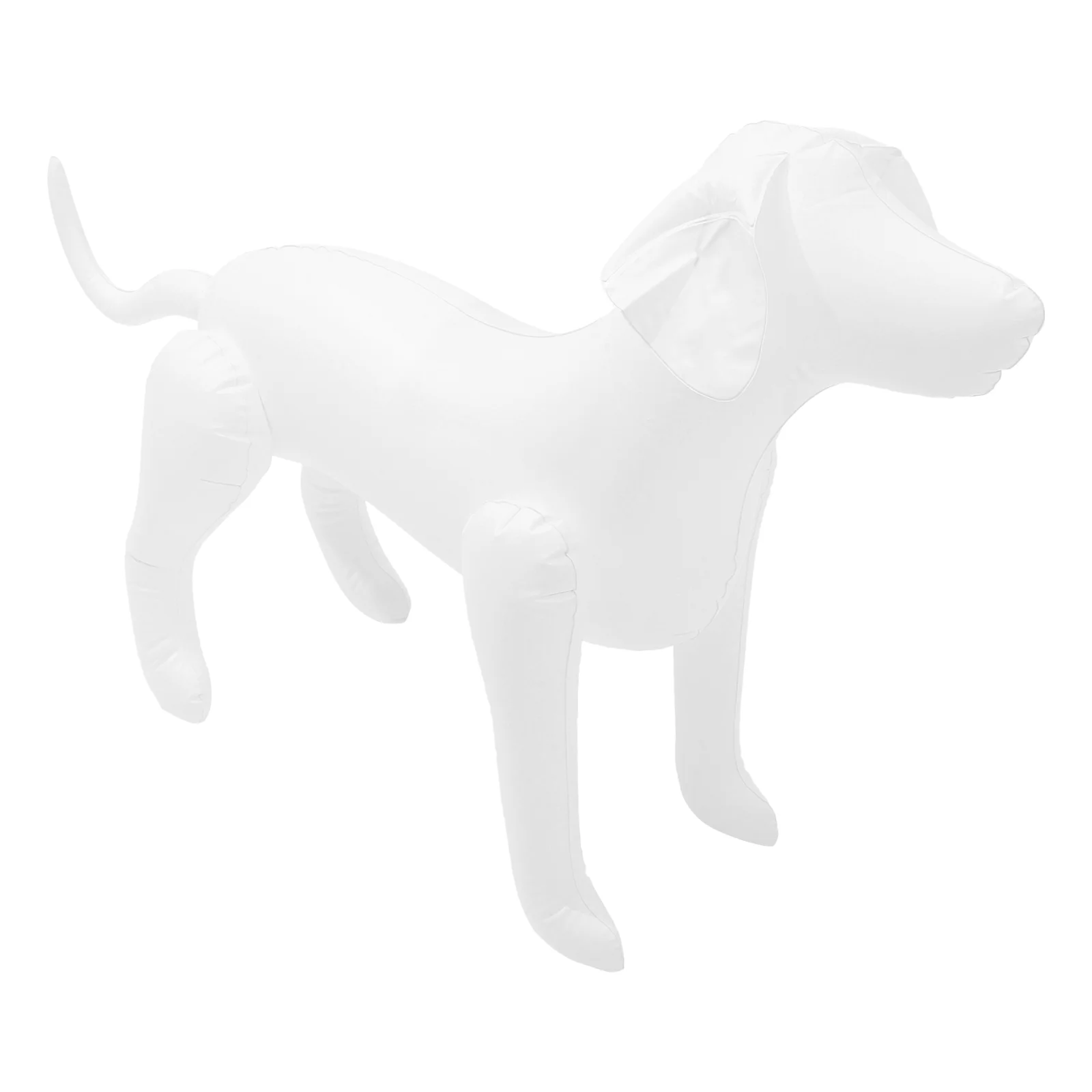 

2pcs Pet Clothing Model Inflatable Dog Mannequin PVC Display Stand White Black Smooth Pet Shop Event