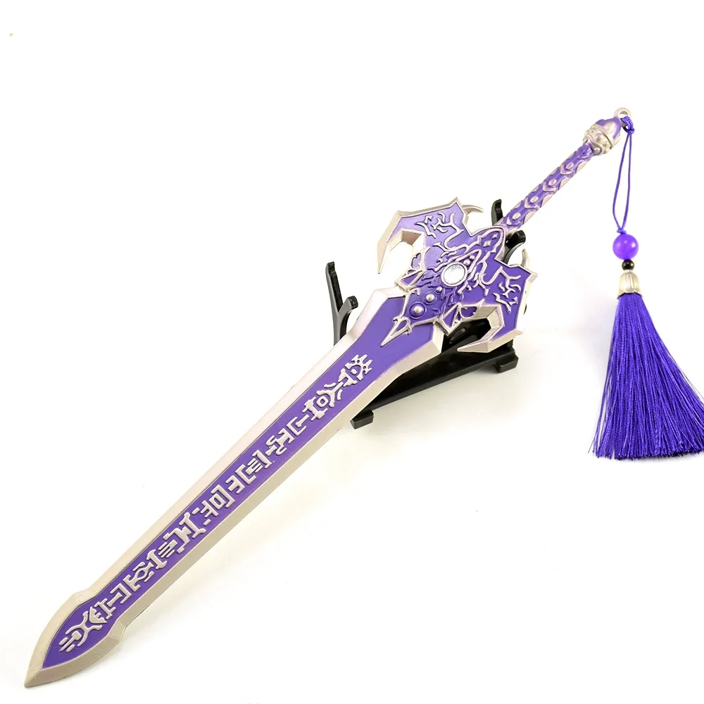 ดาบจิงเทียน 30 ซม./11.81 นิ้ว ของเล่นดาบจากเกม ของสะสม ของตกแต่ง งานโลหะ ของเล่นคอสเพลย์ ของขวัญสำหรับเด็กผู้ชาย