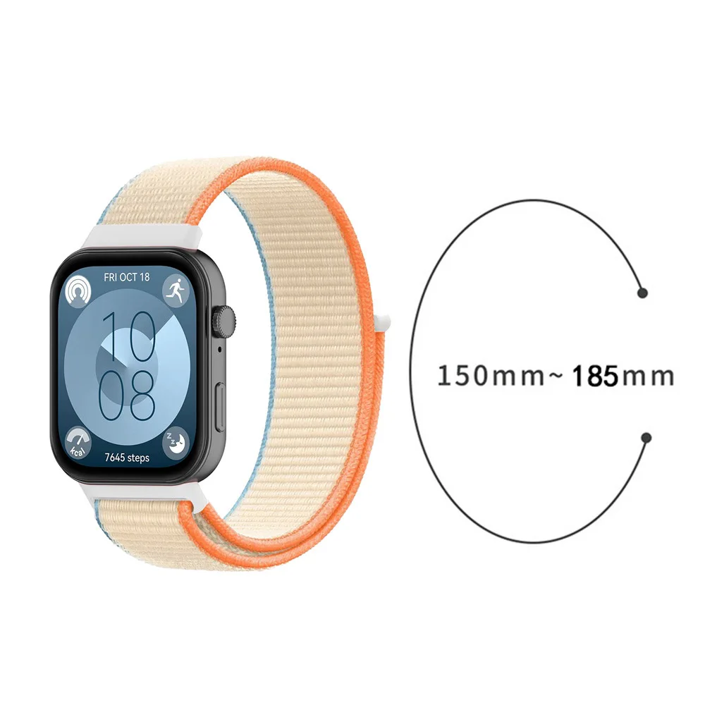 BEHUA Nylon Loop Bracelet For Huawei Watch Fit 3 Strap For Huawei Watch Fit3 Band Adjustable Sport Wristband Correa Accessories