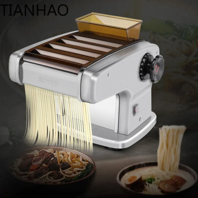 Automatic Electric Noodle Press Machine Stainless Steel Dough Roller for Dumpling Wrapper Small Noodle Maker Pasta Machine