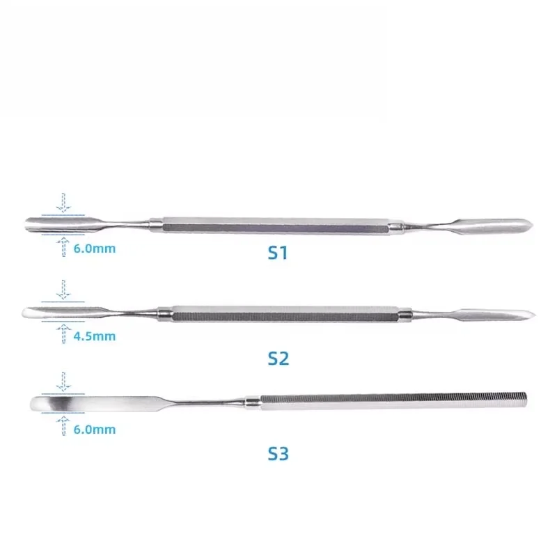 1Pcs Stainless Steel Dentistry Cement Spatulas Dental Plaster Mixing Knife Cement Powder Spatula Dental Supplies Tools