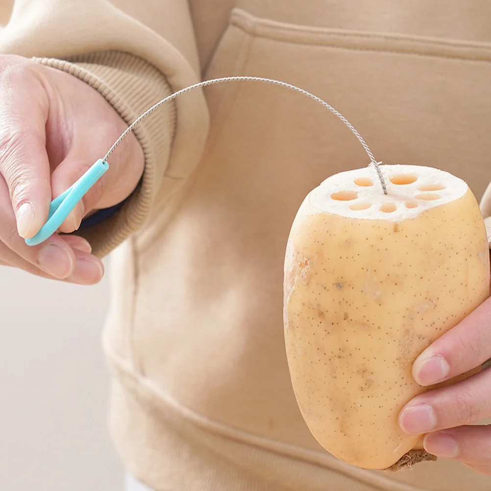 2 Pcs Long Straw Cleaners Tube Cleaning Brush Bristle Supply Household Multi-function Bottle Brushes for