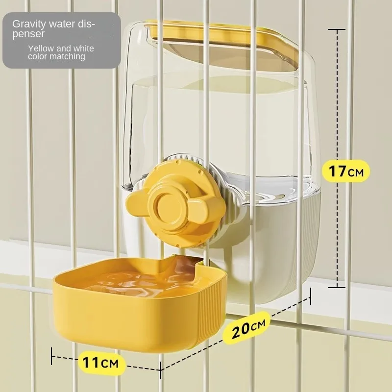 Candy-Colored Large-Capacity Hanging Cage Water Dispenser for Pet, Dog Cage Hanging Kettle, Automatic Drinking Water Feeder