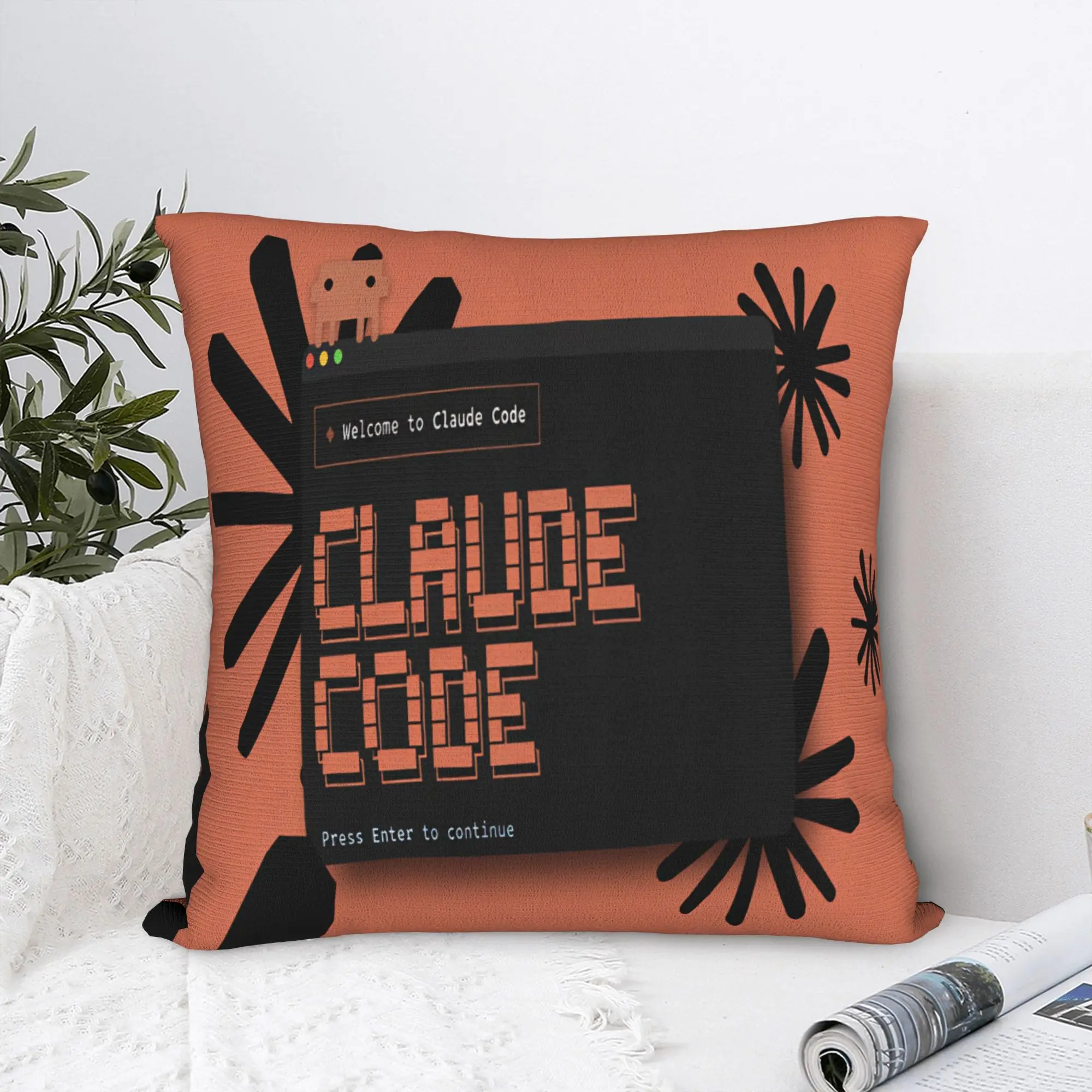 Pillow Case Code This Claude Comfy  Pillow Cover For Couch Sofa Bedroom Kawaii Pillowcases