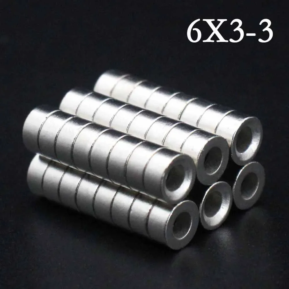 

5/10/20/30/40Pcs 6x3-3 Neodymium Magnet 6mm x 3mm - 3mm N35 NdFeB Round Super Powerful Strong Permanent Magnetic imanes