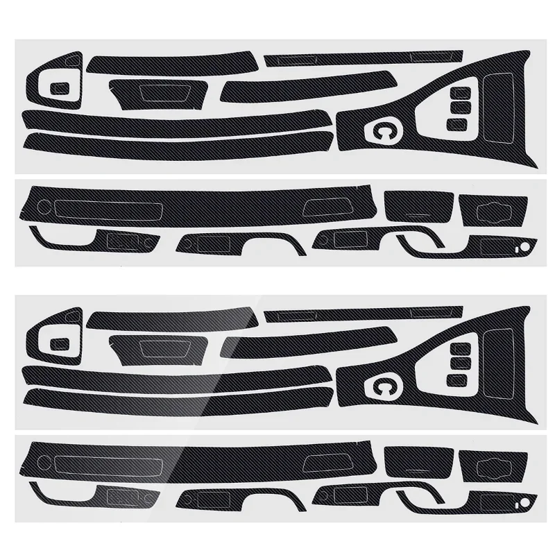 Car Central Control Console  Sticker Trim Carbon Fiber Interior For BMW 3 Series E90 E92 E93 2005-2013 LHD Auto Stickers